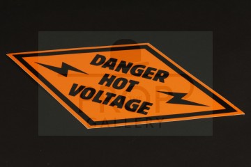 Danger Hot Voltage decal