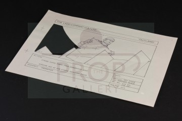 Hand drawn storyboard artwork - O'Niel (Sean Connery) greenhouse