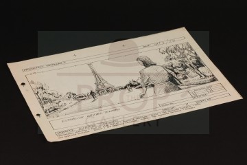 Production used storyboard - Eiffel Tower