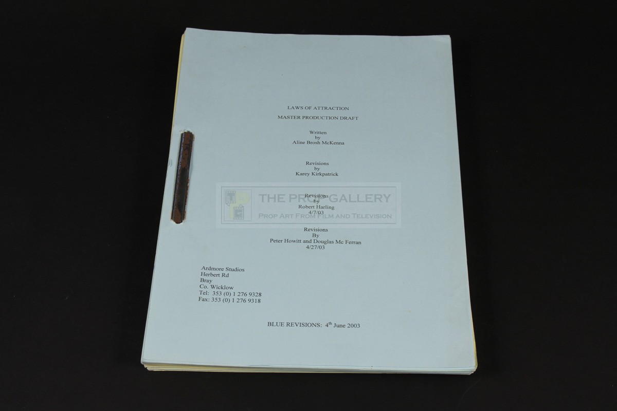 The Prop Gallery | Production used script