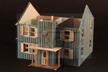 Rental house concept model miniature